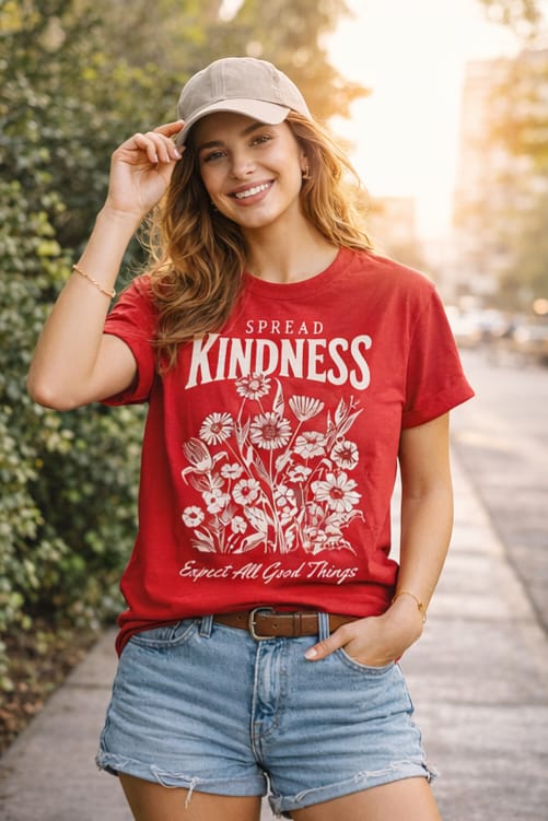 Spread Kindness Floral Graphic Tee