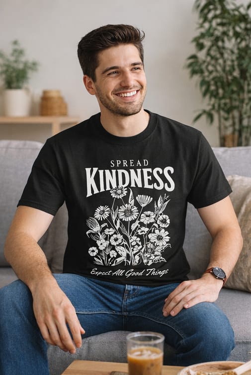 Spread Kindness Floral Graphic Tee