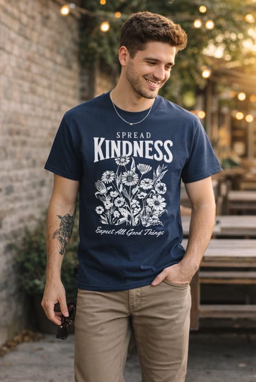 Spread Kindness Floral Graphic Tee